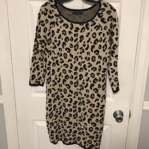 Anthropologie Velvet sweater dress